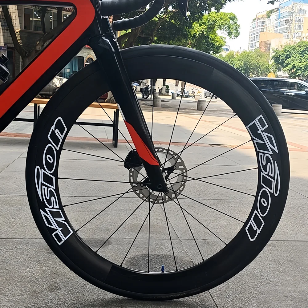 8pcs/1set Vision Wheel Rim Stickers Road Bike Carbon Rim Decals Bicycle Wheel Decorative Stickers Waterproof Vinyl Decals - view 4