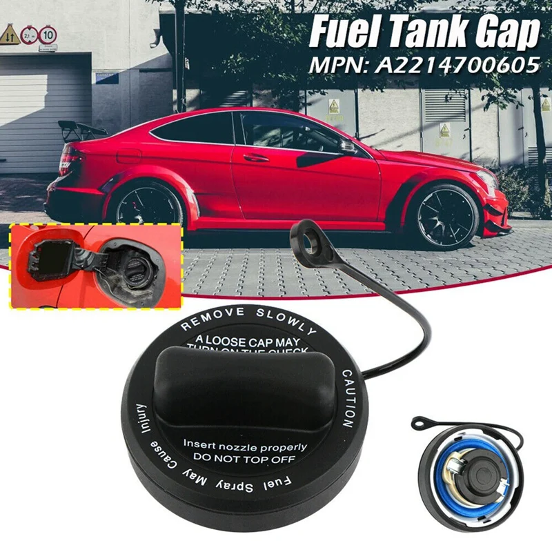 Fuel Tank Filler Cap With Retaining Strap Fuel For Mercedes-Benz C CL CLS E G GLK SLK A2214700605 2304700405