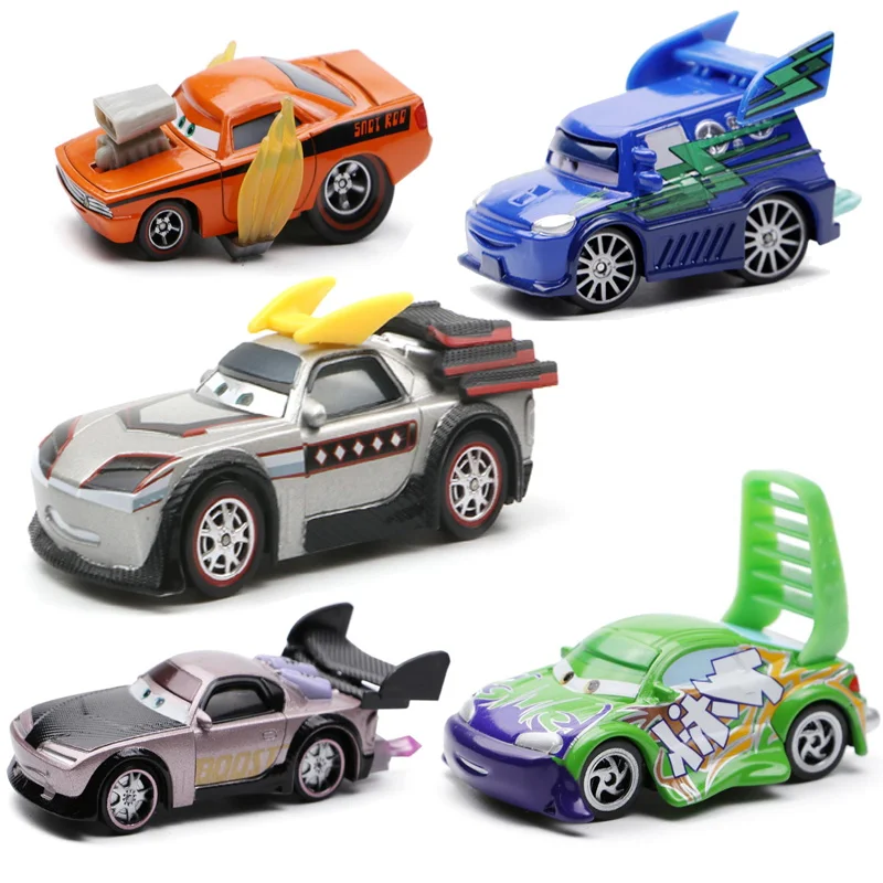 Disney pixar carros 3 metal relâmpago mcqueen brinquedos boust lesmas chamas dj vingo veículo modelos de brinquedos carros para crianças presentes