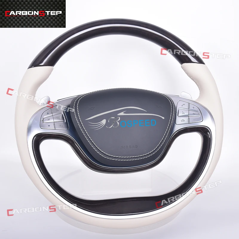 

For Mercedes Benz Carbon Fiber Led Steering Wheel W205 AMG W212 W213 CLA C300 W215 W203 S Class SL R230 GL350 Upgrade Leather