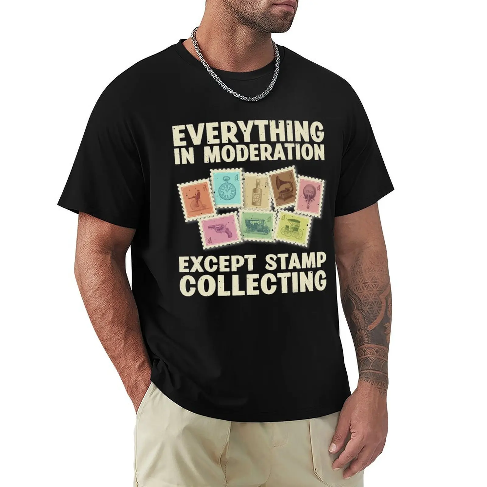 

Funny Stamp Collecting Cool Stamp Collector T-Shirt shirts graphic tee man t shirt fashion shirts mens funny t shirts