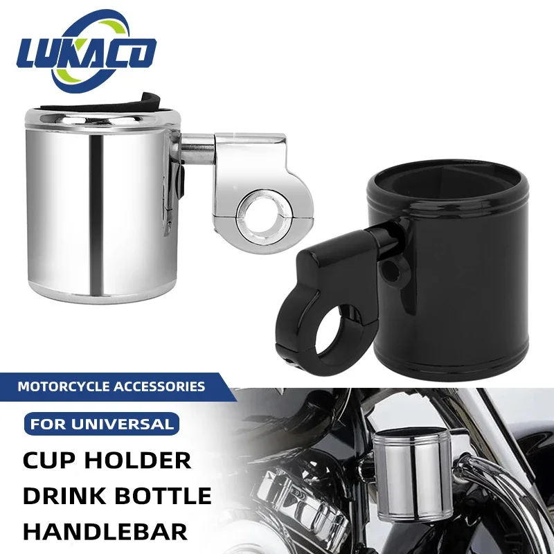 

Universal Motorcycle 22/25/33mm Cup Holder Handlebar Adjustable Drink Bottle Aluminum For Harley Honda Yamaha Kawasaki Suzuki