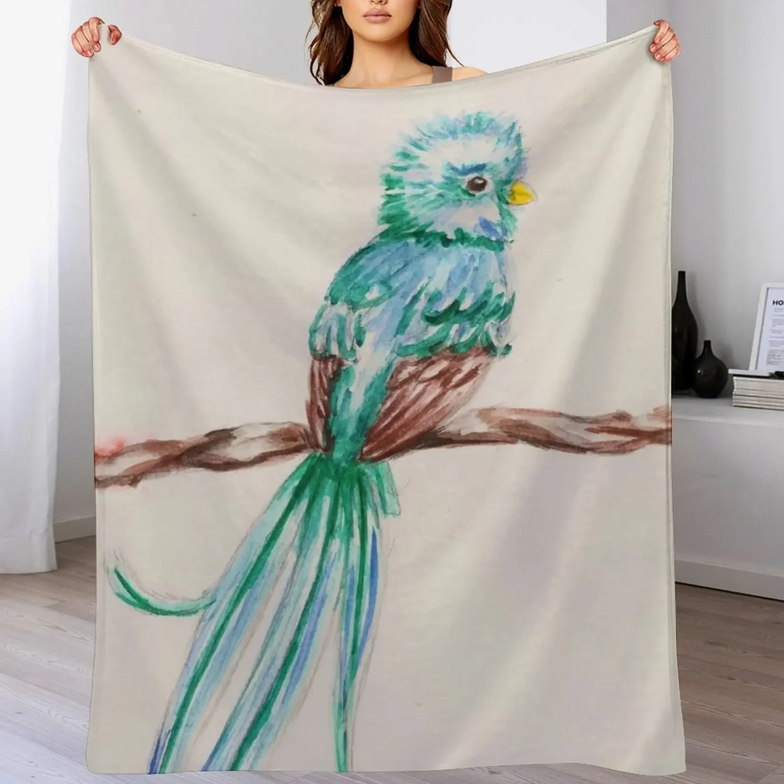 

Quetzal Throw Blanket Vintage Tourist Luxury St Blankets