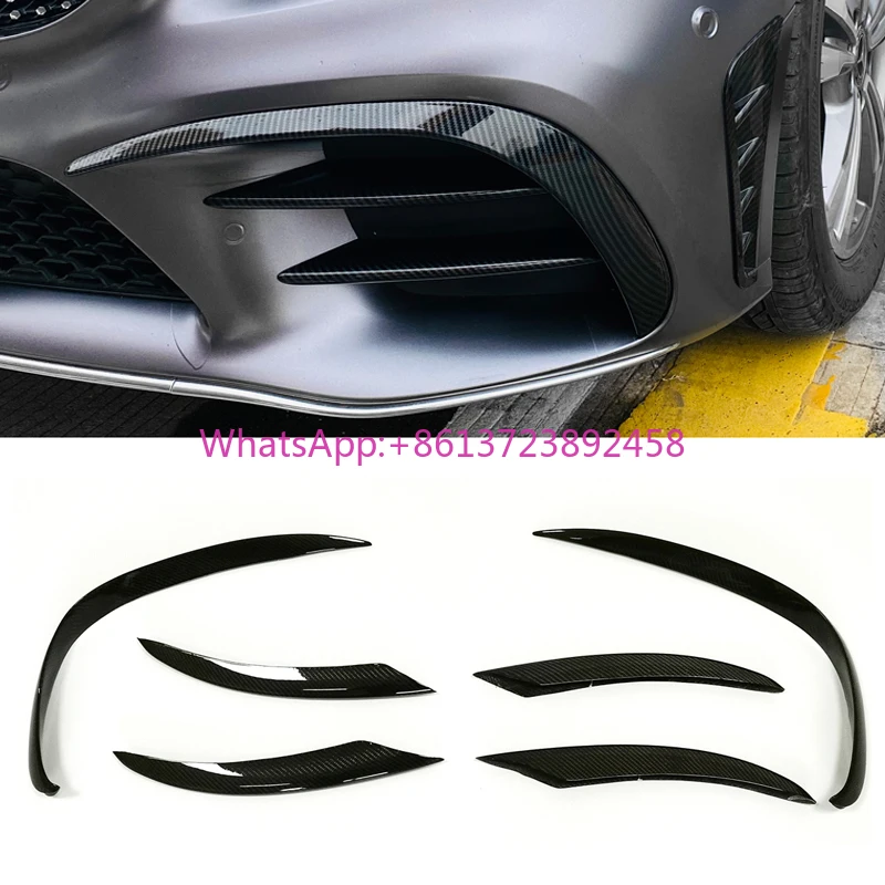 

W205 C205 C180 C260 C300 C63 Sport Carbon Fiber Vent Trims Fog Lamp Cover Trims Strips 2019-2022 for Mercedes-Benz C-Class