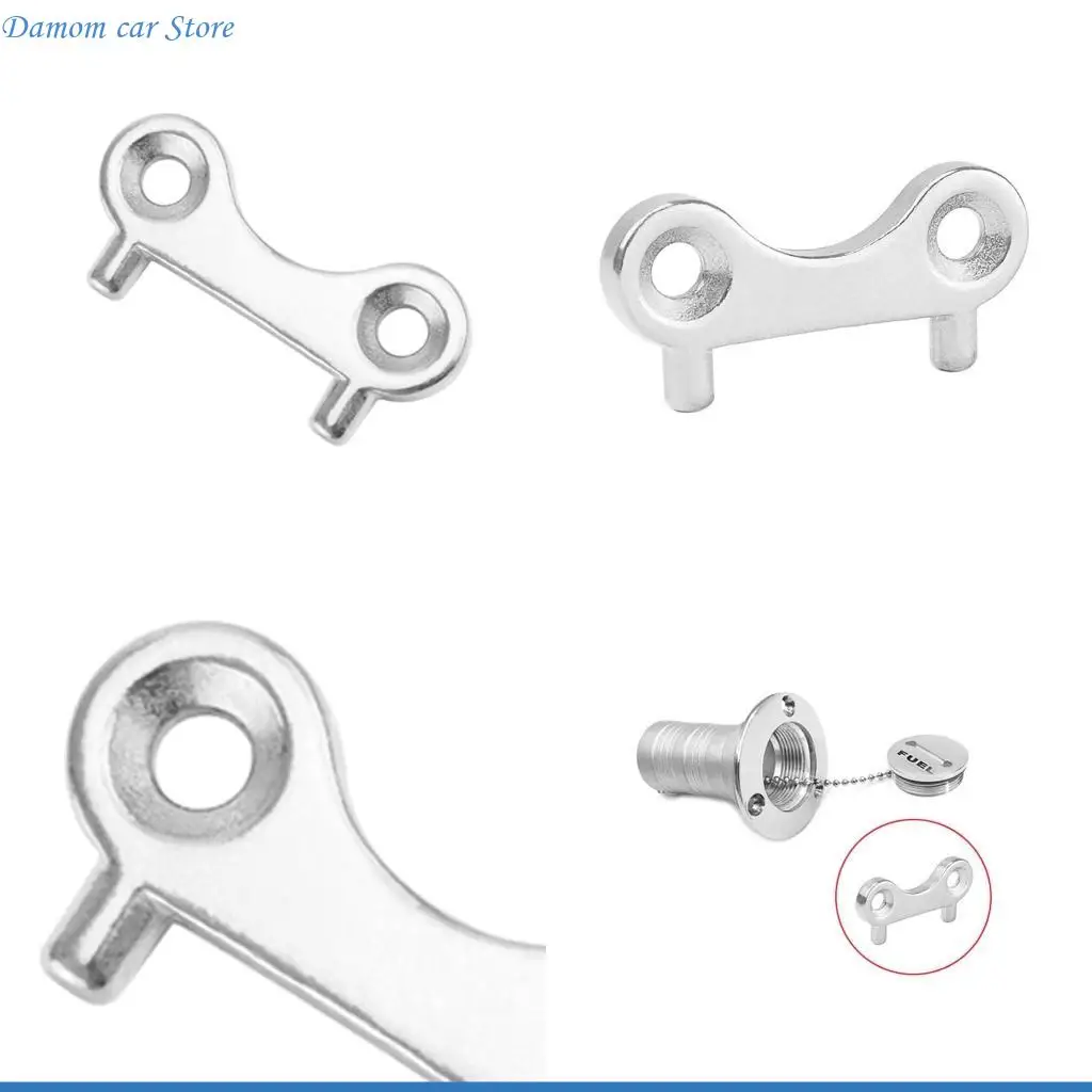 A2UC Stainless Gas Water Waste for Tank Deck Fill Filler Cap Refueling Port for Key Replacement Plate Tool for Boat