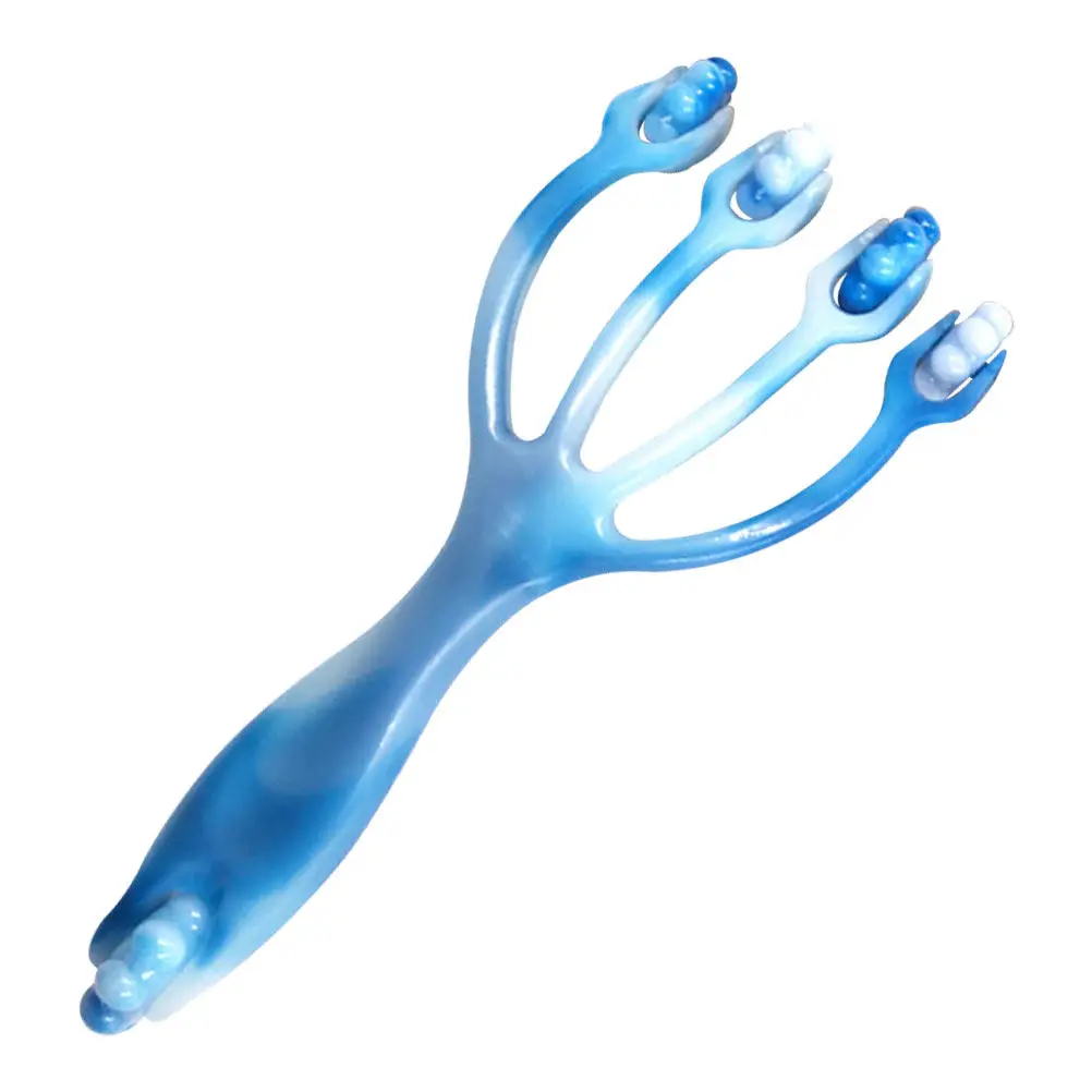 Handheld Four Claws Roller Massager for Neck Head Back Foot Leg Body Relaxing Massage Tool Stimulate Reflection Points view 4