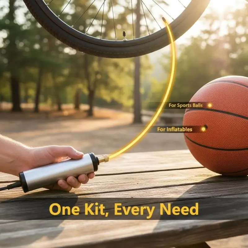 Threaded Inflation Valve Bicycle Valve Conversion Head 1/3/4PCS Inflating Needle Kits Ball Bike Tire Tube Inflator Air Pump Tool