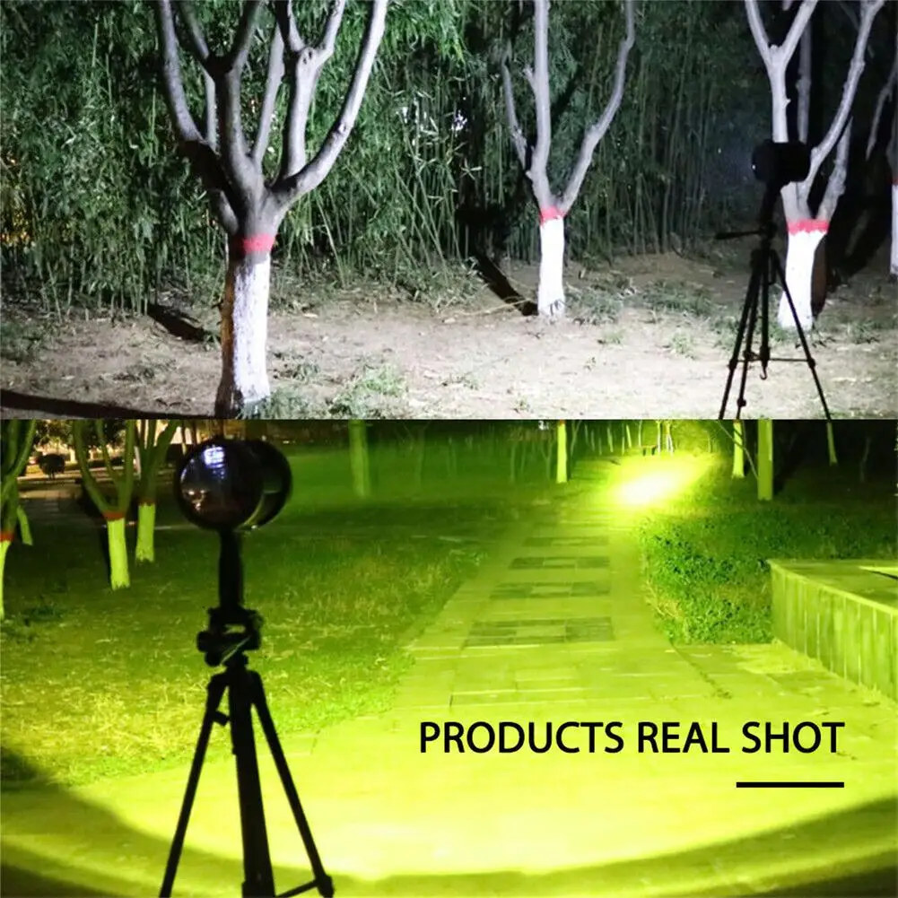 Solar Led Searchlight Spotlight 6000mah Rechargeable Battery 15800 Lm Super Bright Flashlight Outdoor Adventure Emergency Tool