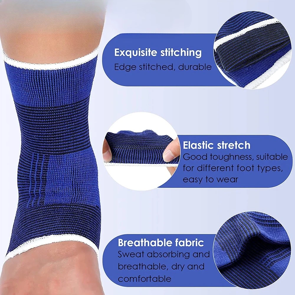 1 زوج دعم للالتواء التهاب المفاصل التهاب الأوتار تشغيل كرة القدم حماية القدم الكاحل كم جورب الرياضة خلخال