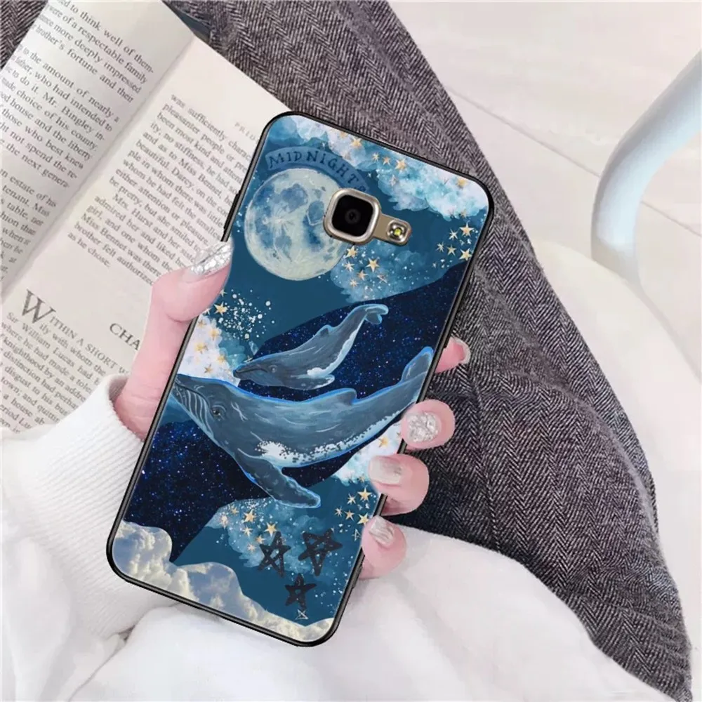 Whale Fish Wave Sea Phone Case For Samsung A 10 11 12 13 20 21 22 30 31 32 40 51 52 53 70 71 72 73 91 13 shell