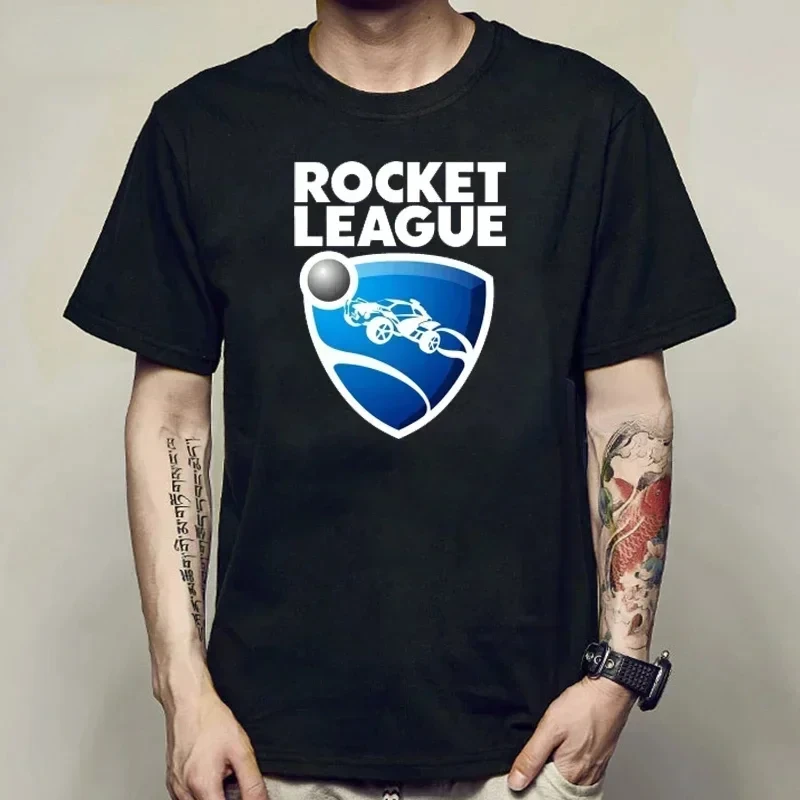 Short Sleeve Casual  Street Crew Neck T-shirt Men\'s Rocket League T-shirt Cartoon Game T-shirt Couple  graphic t shirts