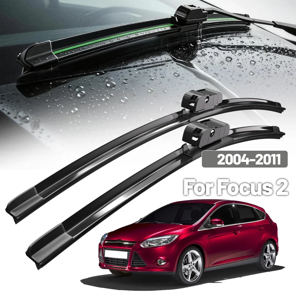 

For Ford Focus 2 MK2 Front Wiper Blades 2004-2011 2005 2006 2007 2008 2009 2010 Windscreen Windshield Window Accessories 26"+17"