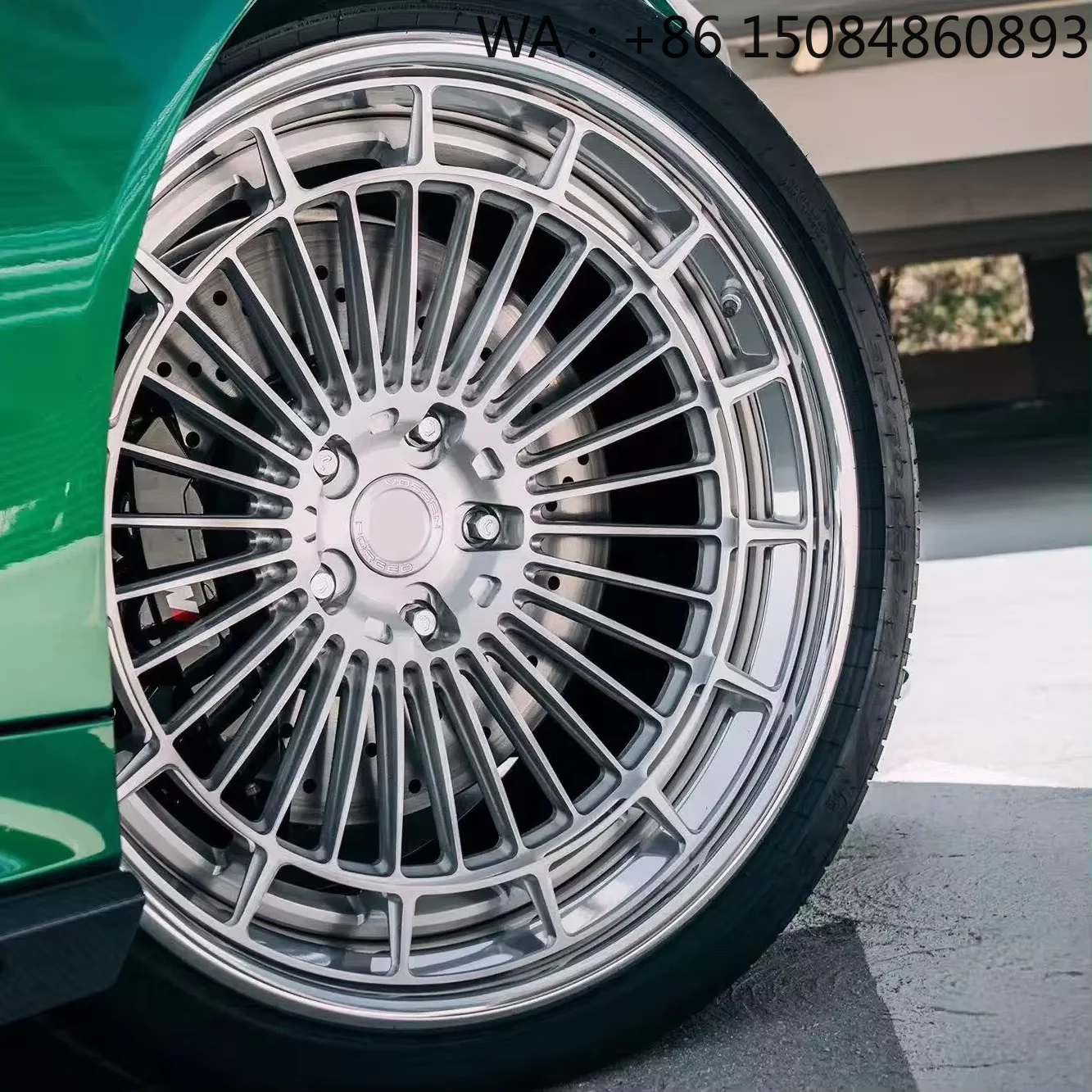 17-26 Inch Silver Custom Forged Wheel Rim Multi Spoke Universal Size Luxury Passenger Car Replacement HubsLightweight Design
