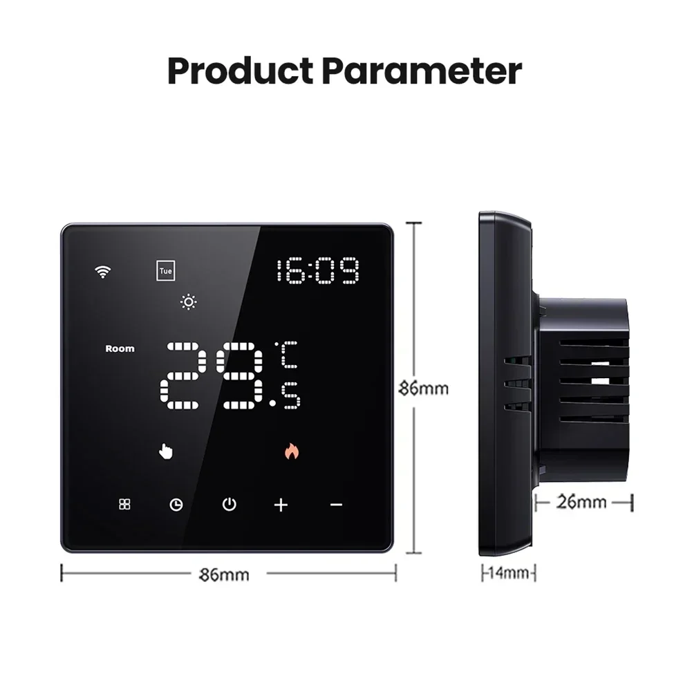 Temperature Control Panel Intelligent Thermostat Programmable Floor Heating Thermostat Voice Control Floor Heating Systems Parts