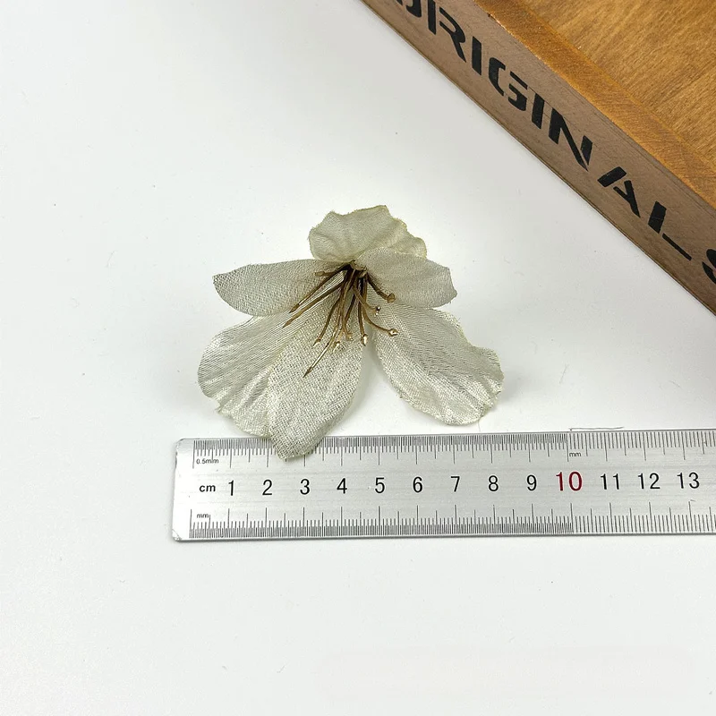 Retro 10PCs 8Cm Artificial Amaryllis Flower Heads Silk Flowers DIY Vases Garland Arrangement Accessories Home Wedding Decoration