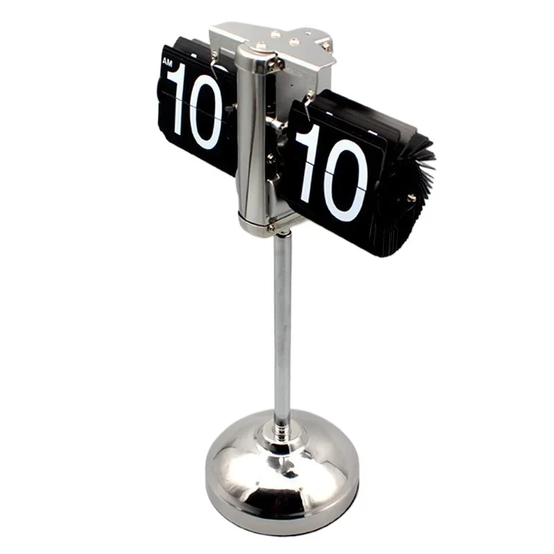 Creative living room clock, European-style desk , telescopic rod balance, automatic page turning clock