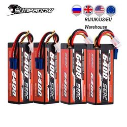 SUNPADOW 2S 3S 4S for Lipo Battery 6400mAh EC5 T Plug 100C for RC Car Plane DJI Truck Tank Buggy Racing Boat Models