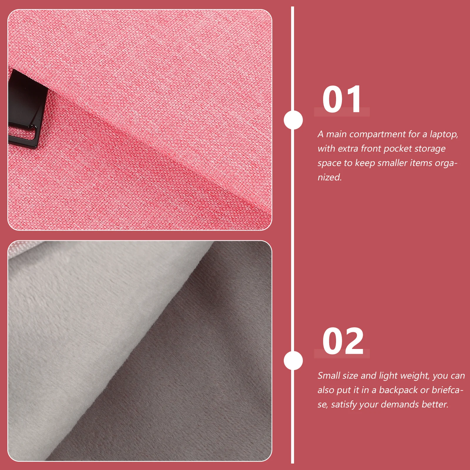 

Laptop Sleeve 15.6 Inch Polyester Portable Computer Bag Lightweight Tablet Holder For Travel Business Laptop Carrying Pouch