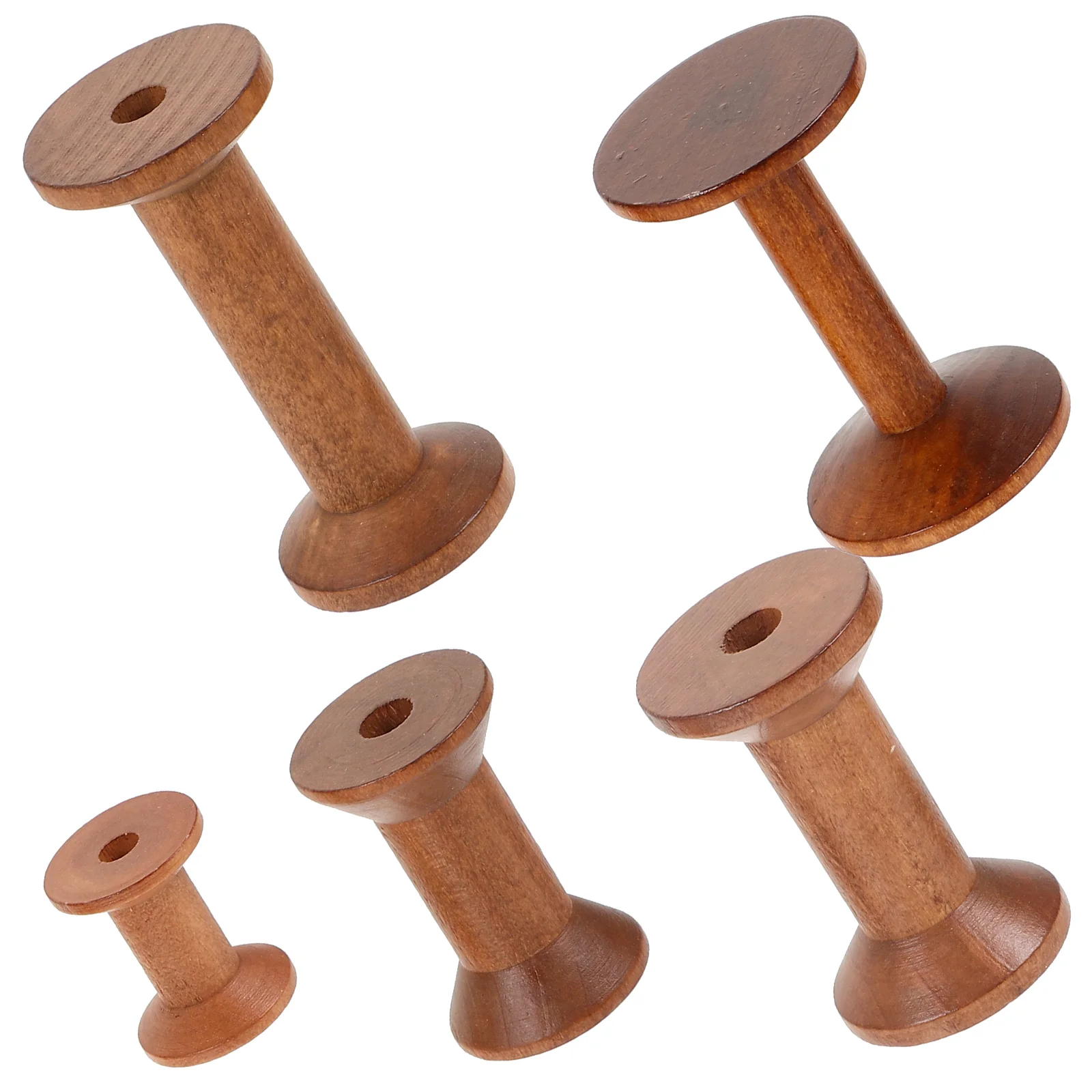 SPOOL เย็บด้าย Organizer ไม้ไขลาน Spools บ้านเย็บปักถักร้อยเดสก์ท็อปผู้ถือเส้นด้ายสําหรับโครเชต์