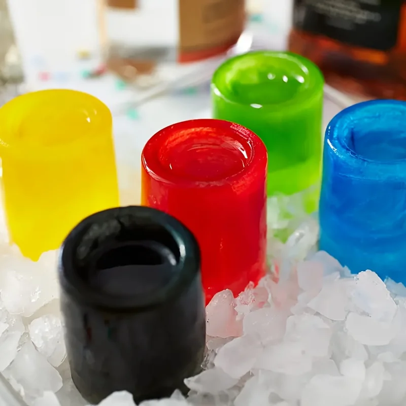 4-Tassen-Form Silikon-Eiswürfelform Schnapsglas Eisform Eiswürfelform Sommer Bar Party Bier Eis Cocktail Kaltes Trinken Werkzeuge