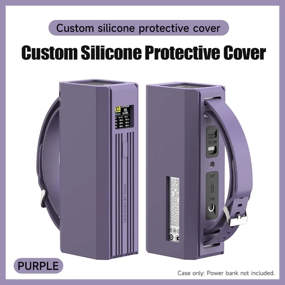 Custodia In Silicone Per CukTech 15 Ultra Power Bank 210W 20000mAh – Lavabile, Antishock E Antiurto