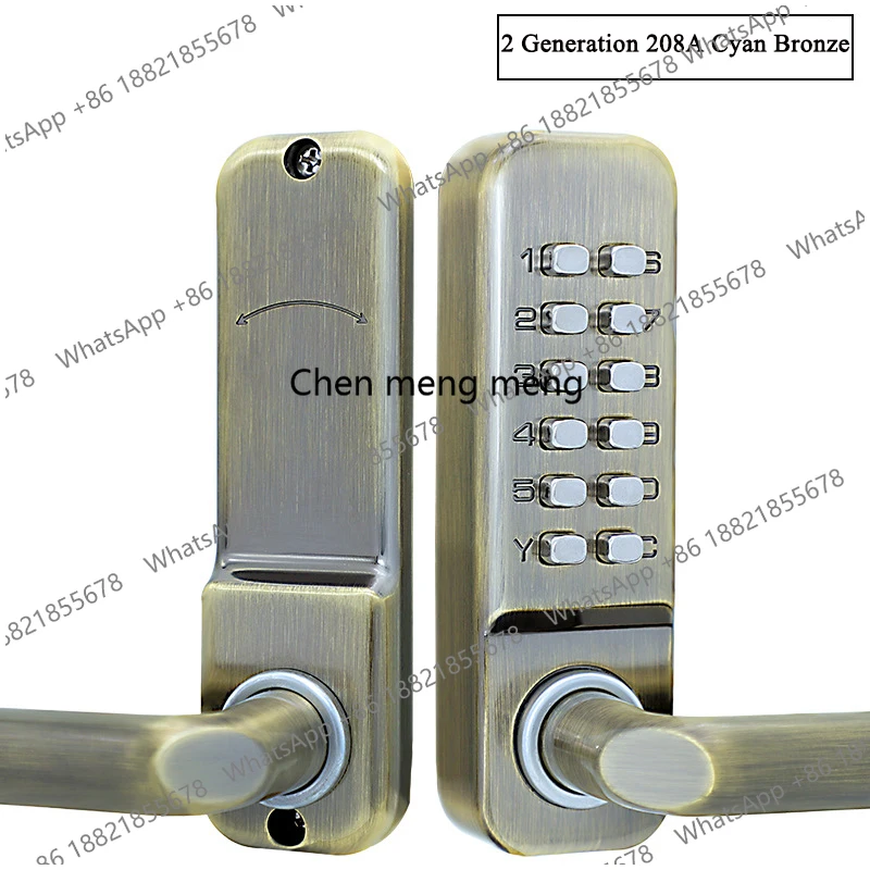 Waterproof Mechanical Combination Lock Office Door Password Coded Locks Gate Security smart door lock digits password