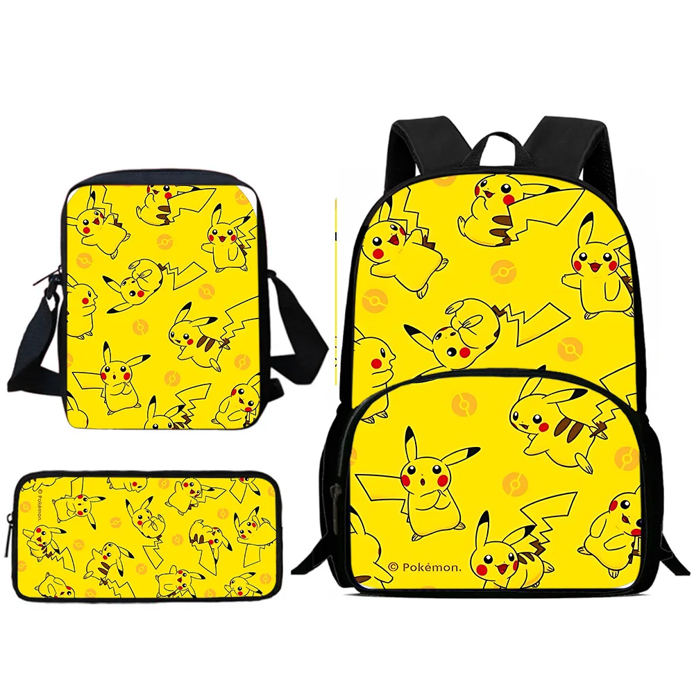 Conjunto de 3 piezas de Anime para niños y niñas, mochila de hombro, estuche para lápices, mochilas escolares de gran capacidad, el mejor regalo