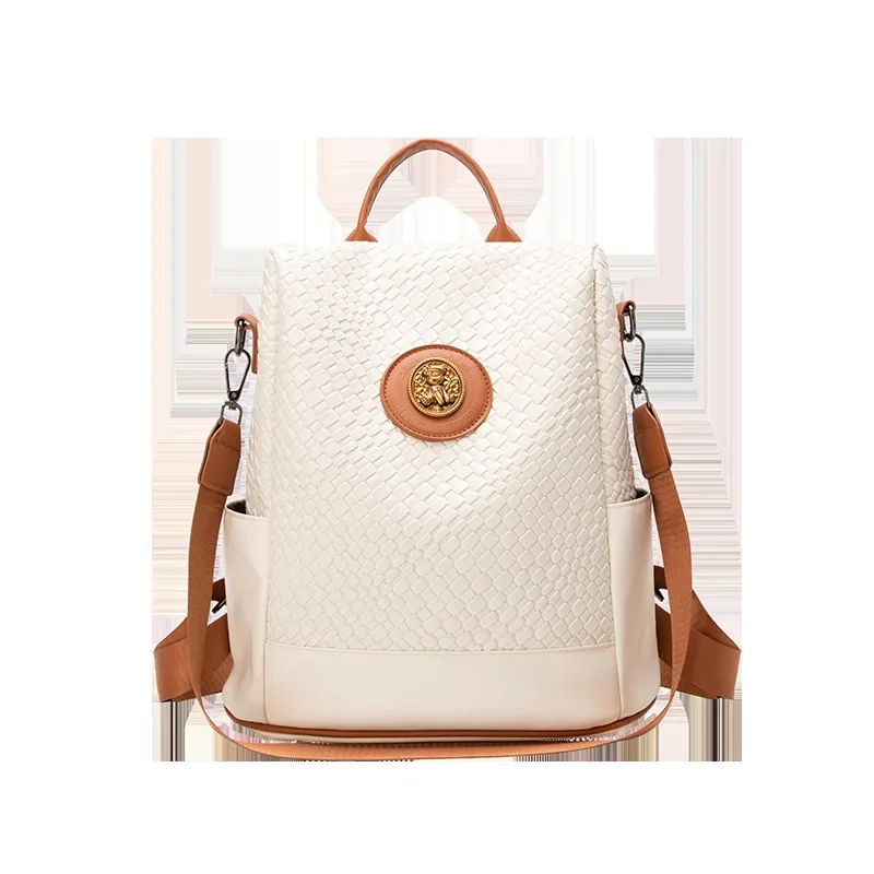 2025 Soft Leather Backpack Women's Adjustable Commute/Travel Daypack with Genuine Leather & Cushioned Straps