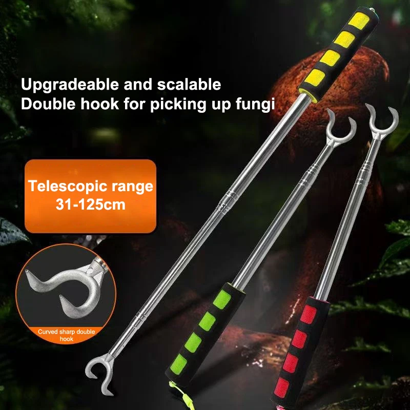 

1/2Pcs Adjustable Mushroom Hunting Tool - Telescopic & Slip-Resistant.