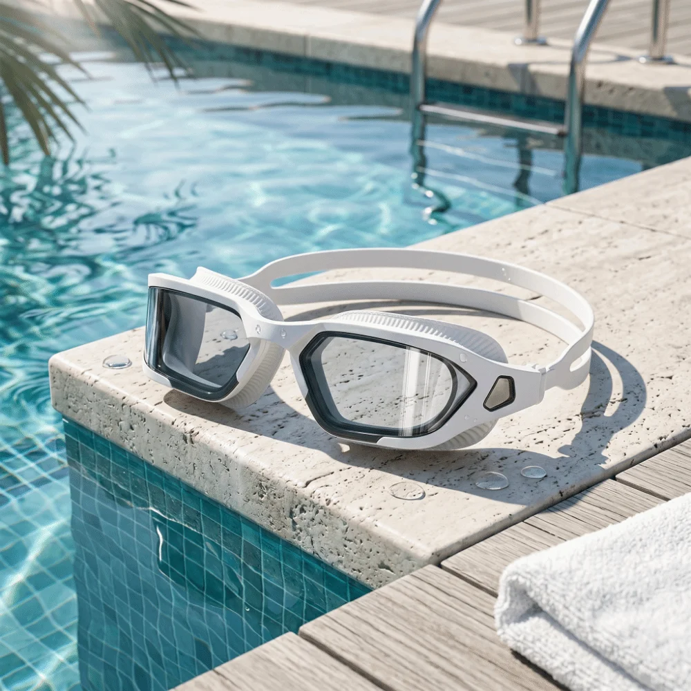 Unisex-Adult Swimming Goggles Shatter-resistant Soft Silicone Seal UV Protection Goggles HD Wide View Durable Anti-Fog Goggles