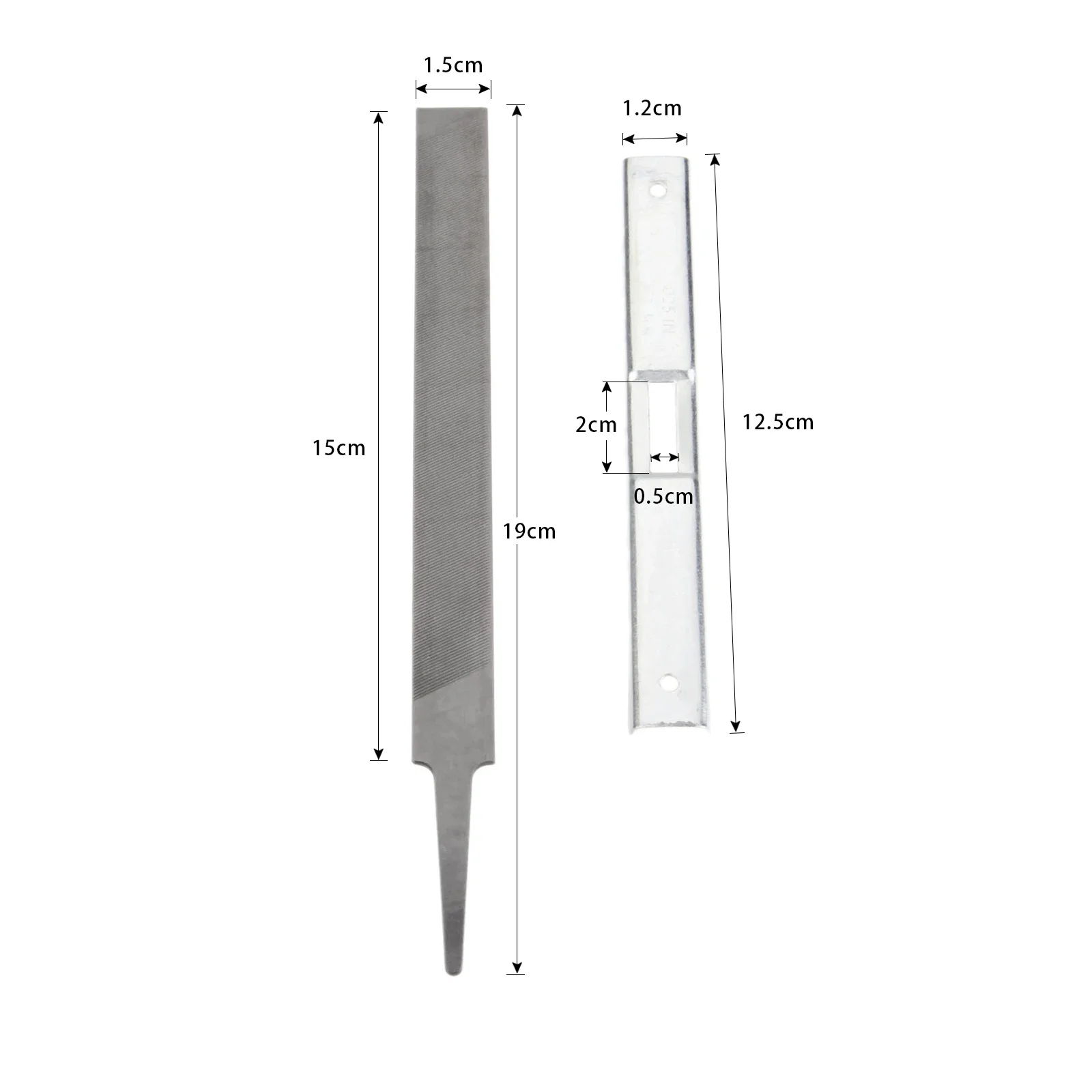 2Pcs/Set Steel 6 Inch 150mm Flat Files Depth Gauge Guide Kit for STIHL General Chainsaws Raker Guide Garden Tool Parts