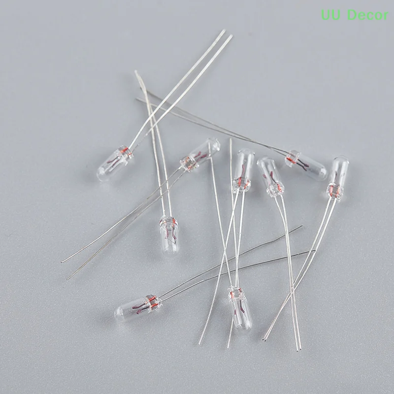 10Pcs Mini 3/4/5mm 3/6/12/24V Lamp Light Bulb Edison Incandescent Filament Rice