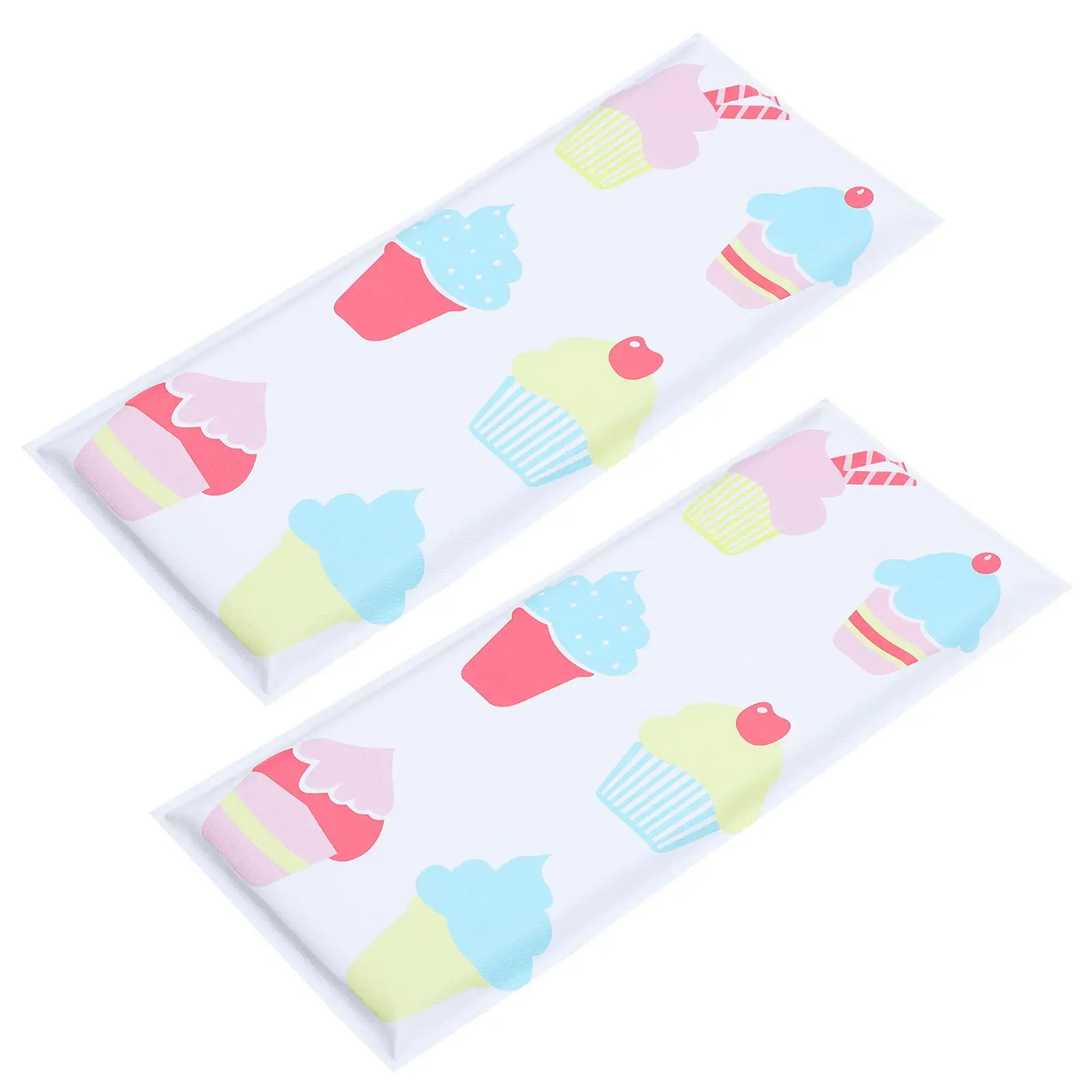 

2 Pcs Stickers 20x50cm Kids Room Decor Protective Pad Nursery Bedroom Wall Anti-Collision Wall Sticker Background