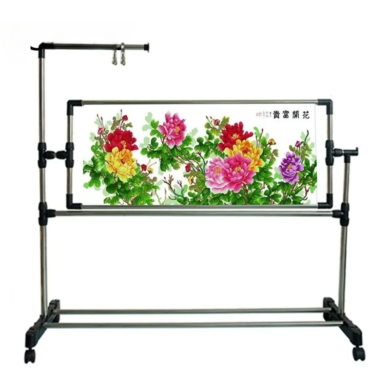Adjustable Stainless steel &Plastic Stand Desktop Embroidery Frame Cross Stitch Sewing Craft Tool  Chinese Cross Stitch Kit