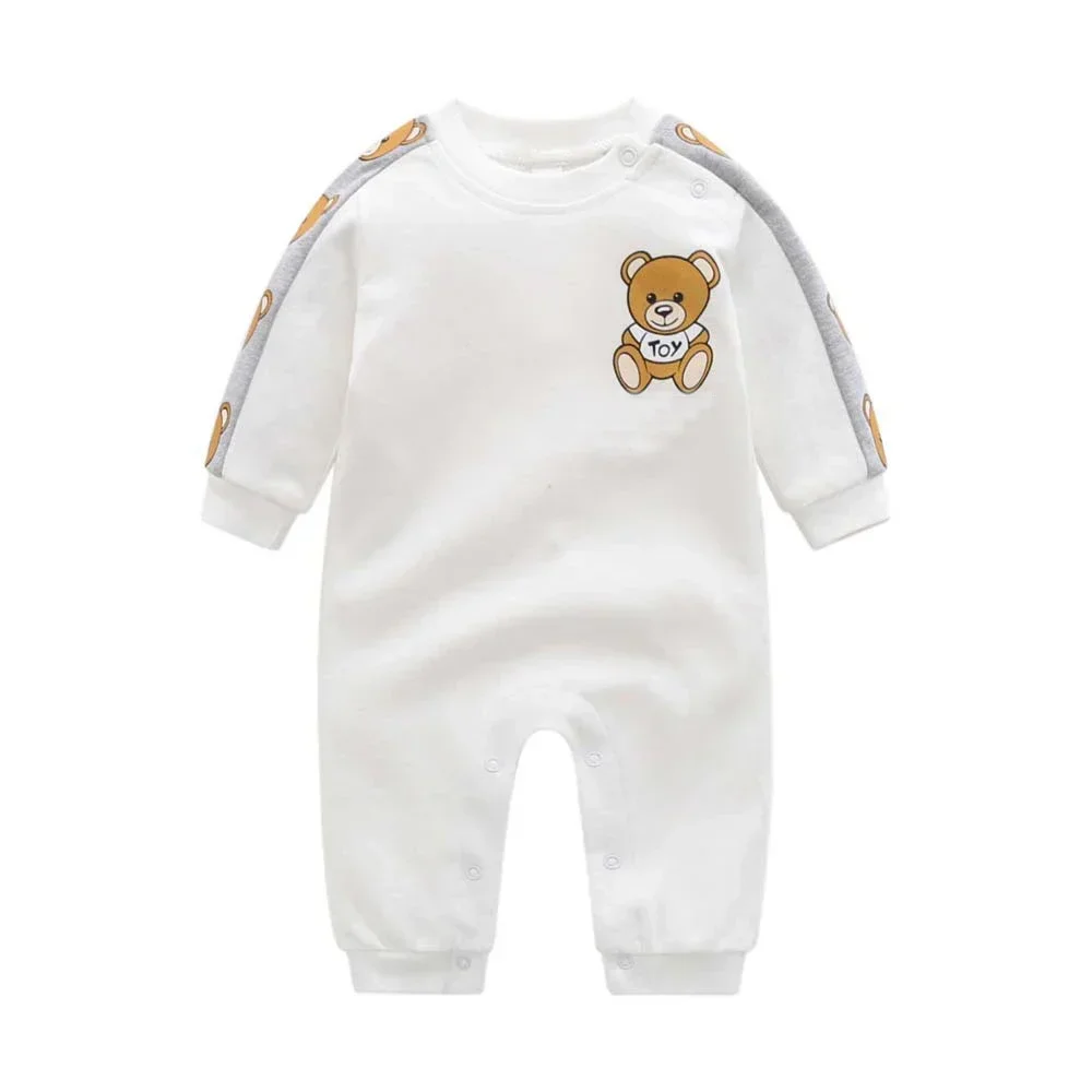 M03 fashion Mattresses designer brand style baby clothes boy girls printed bear cotton Toddler newborn baby romper 0-24 months