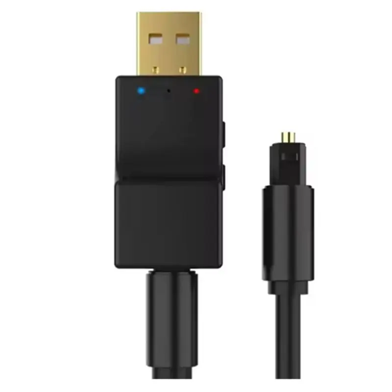 B16C-2X USB Optical Bluetooth Audio Transmitter Low Latency Stereo Dual Stream Multi-Point Wireless Adapter For TV PC PS4/3