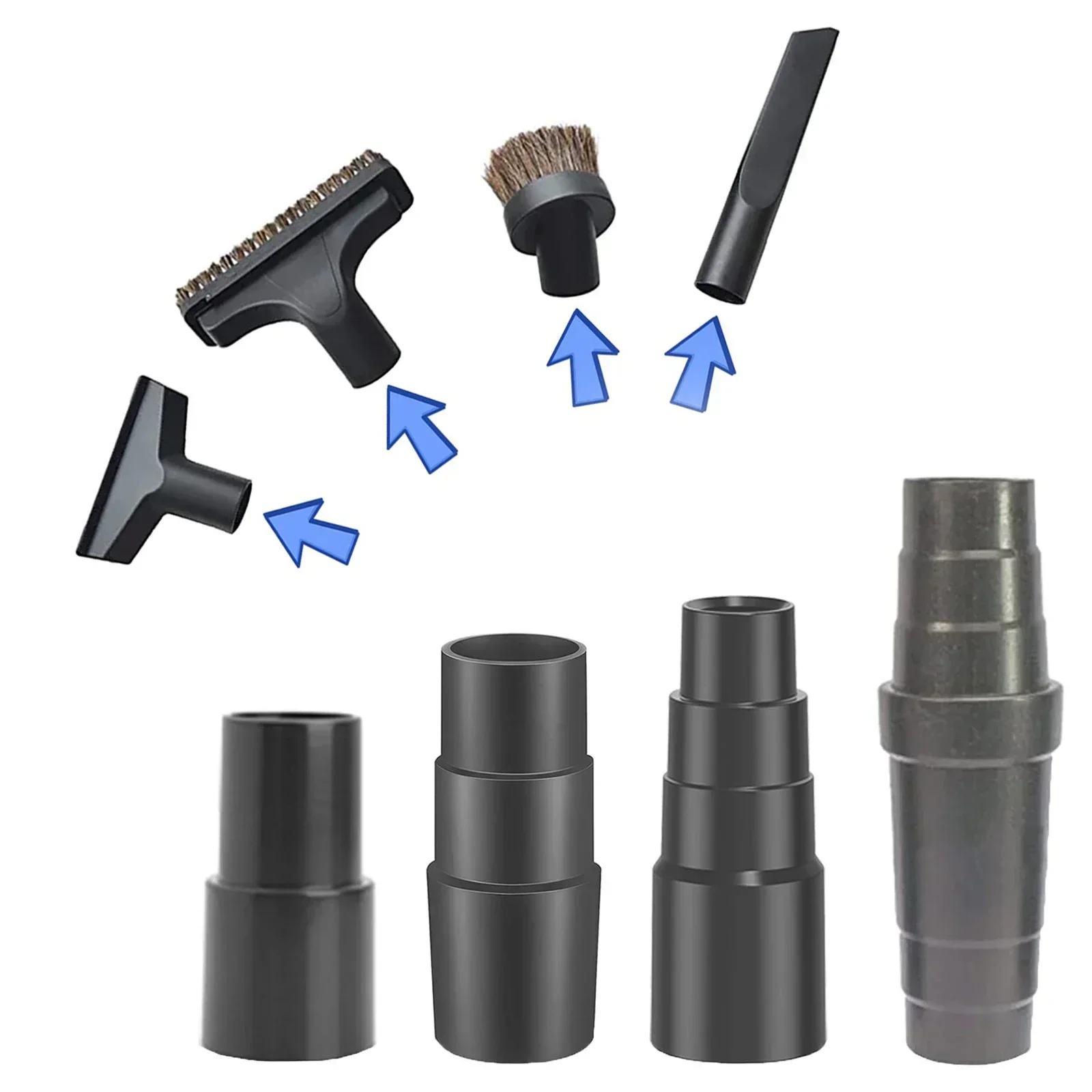 

Hose Adapter Vacuum Attachment Vacuum Cleaner Accessories 1-1/4" Or 1-1/2" Adapter Kit Robot Vacuum Replacement Spare Parts