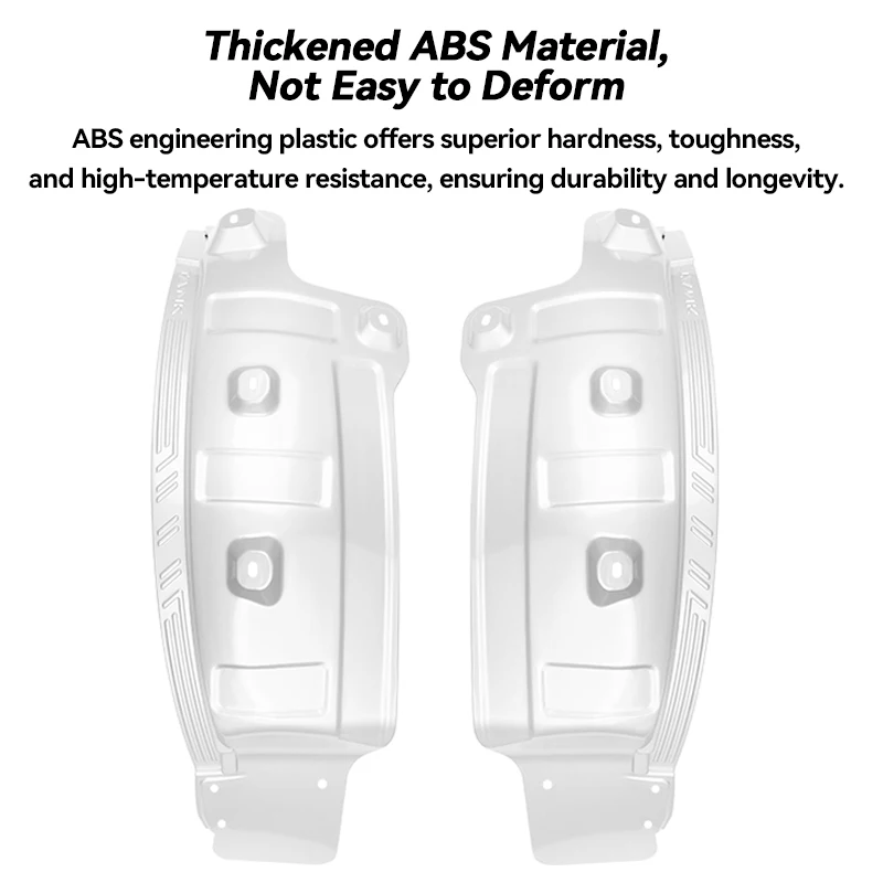 1Pair For GWM Tank 500 Mudguard High Quality ABS Rear Wheel Mud Flaps Splash Fender Inner Liner Mudguard 2026 Car Accessories