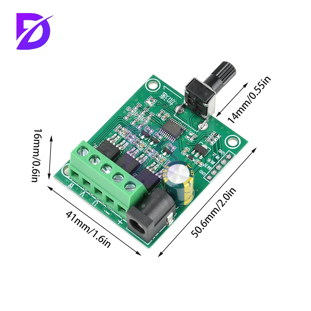 DC 5-24V 75W Three-phase DC Brushless Motor Drive Board, Electrically Adjustable Hard Disk, Fan Motor Speed Controller Module