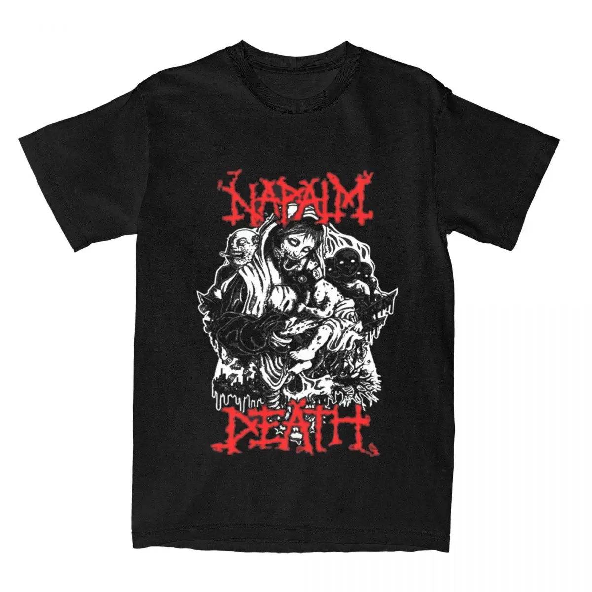 Rock Heavy Metal Napalm Death Band Men Women T Shirts Accessories Novelty Tee Shirt T-Shirts Pure Cotton Adult Clothing