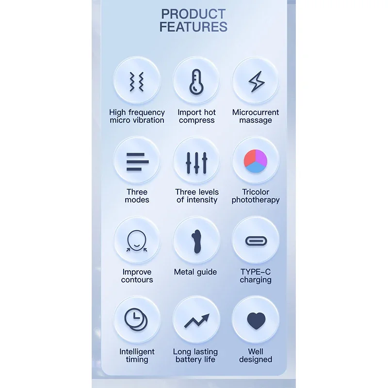 Masseur électrique portatif de rouleau de levage de visage de V EMS microcourant Vibration sonique levage du visage peau serrer le dispositif de beauté de Massage
