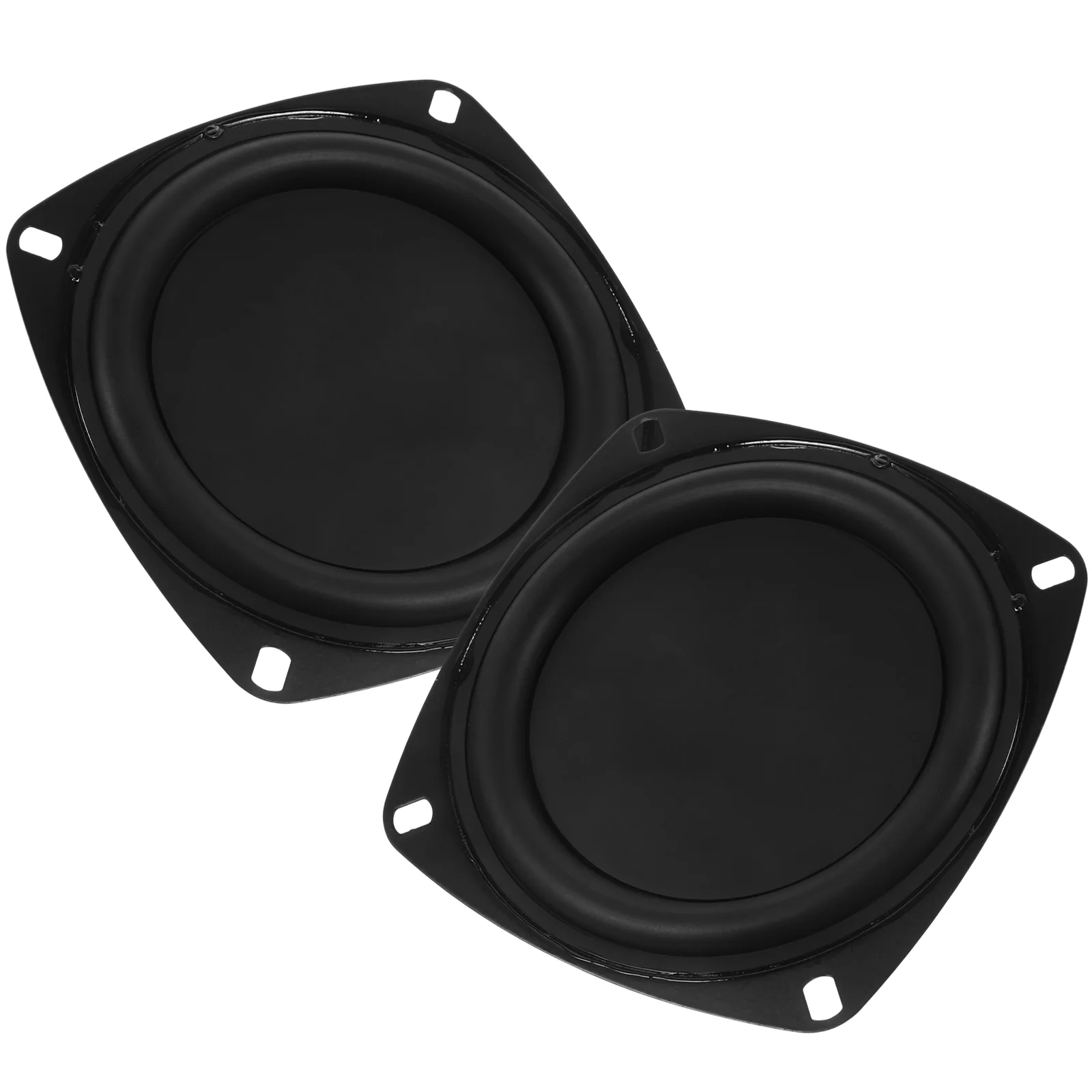 2 PCS Speaker Vibration Diaphragm Replacement 4 Inch USB Membrane Iron Loudspeaker Bass Enhancement