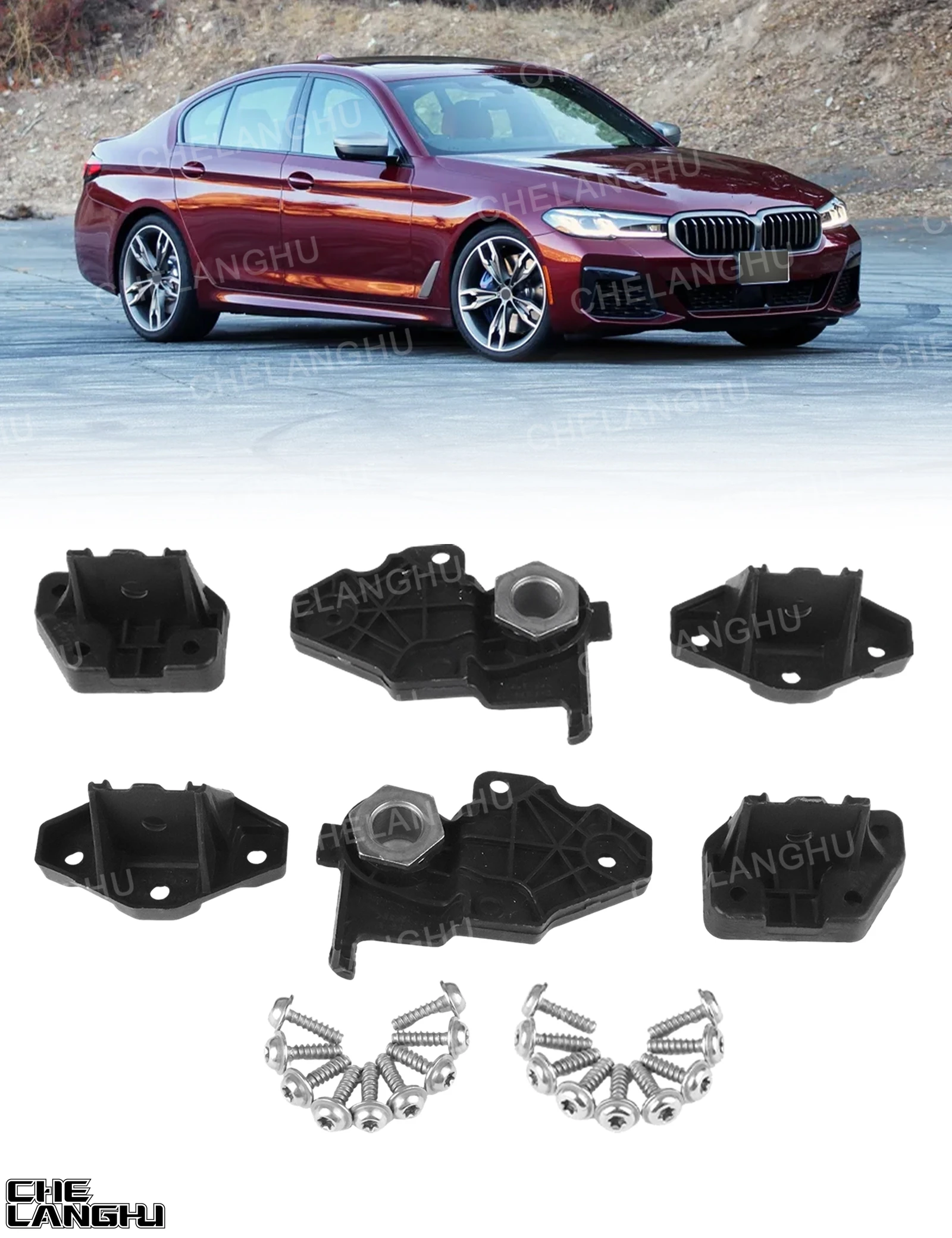 For BMW G30 G31 G38 F90 M5 LCI 525i 530i 540i 530Li 2021 2022 2023 Headlight Bracket Headlamp Repair Kit 63119879645 63119879646