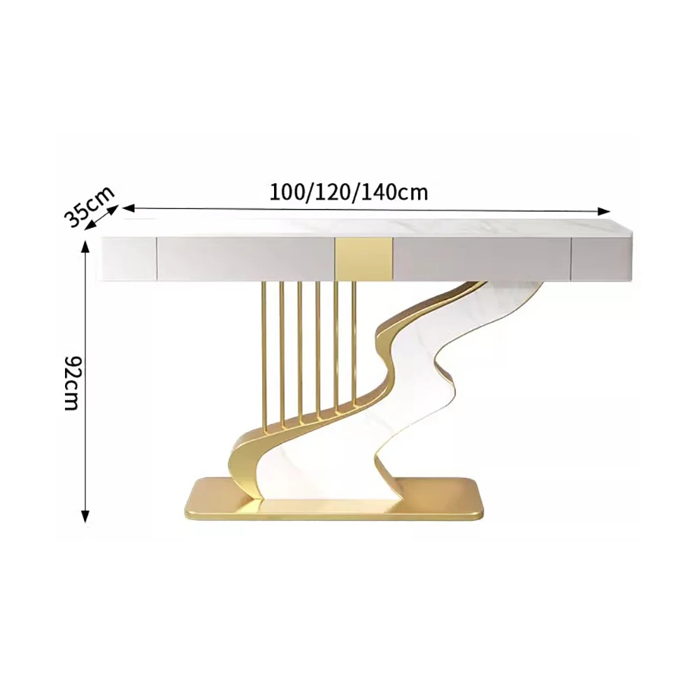 Luxury Design Console Table Nordic Aesthetic Modern Entrance Hall Console Table Premium Beauty Tisch Wohnzimer Furniture