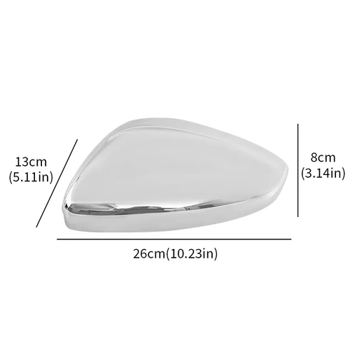 Imagen 2 del producto Cubierta de tapa de espejo retrovisor de ala de puerta para Peugeot 208 2008 2012 2013 2014 2015 2016 -2019 para Citroen C3 2016-2020 cromo plateado