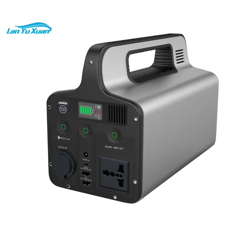 Portable laptop cctv power bank Jump Starter power stand fast solar charging AC DC power station