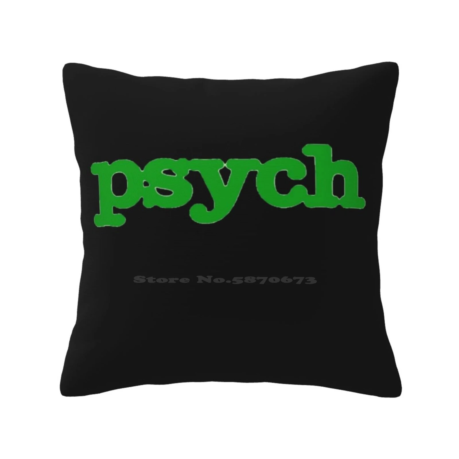 Psych Funny Cute Decor Square Pillowcase Shawn Spencer Burton Guster Psychic Juliet Lasiter Henry Detectives Funny Usa Tv Show