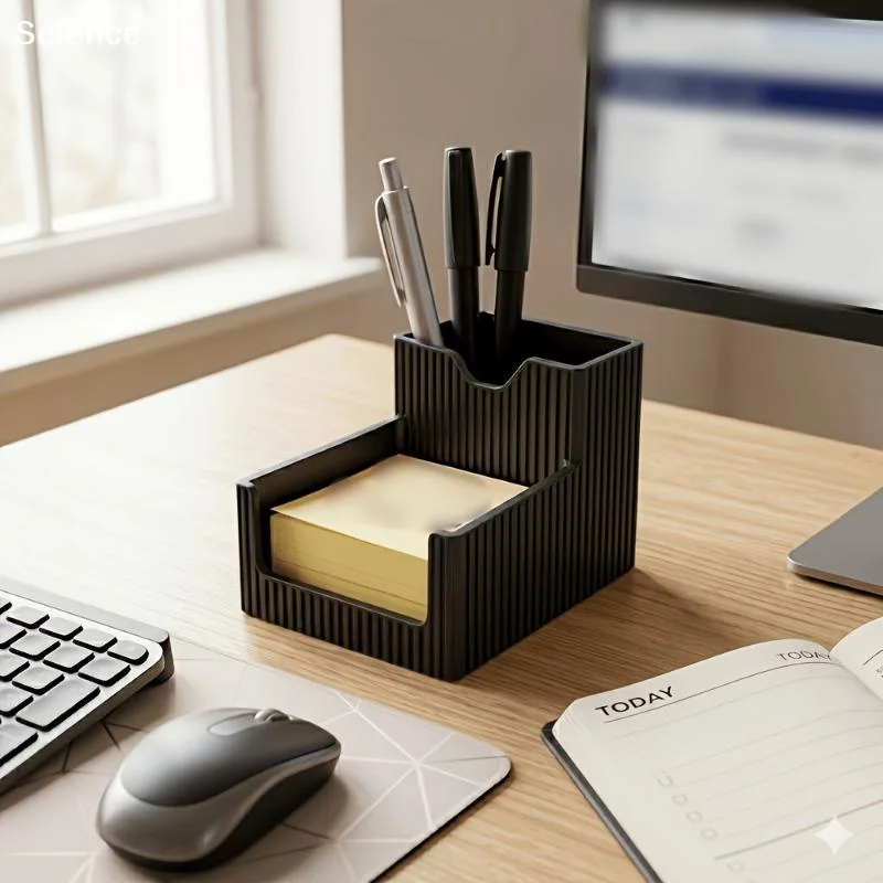 3D Printed Pen Holder Sticky Note Dispenser, Desktop Gaming Office Organizer, Thanksgiving Graduation Teacher Gift