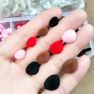 かぎ針編みのための70pcsプラスチック安全性おもちゃamigurumiミックスセットボックスピンク/赤/黒/茶色のノーズクマ人形人形のおもちゃ 12ベストセールスセーフティノーズ-5