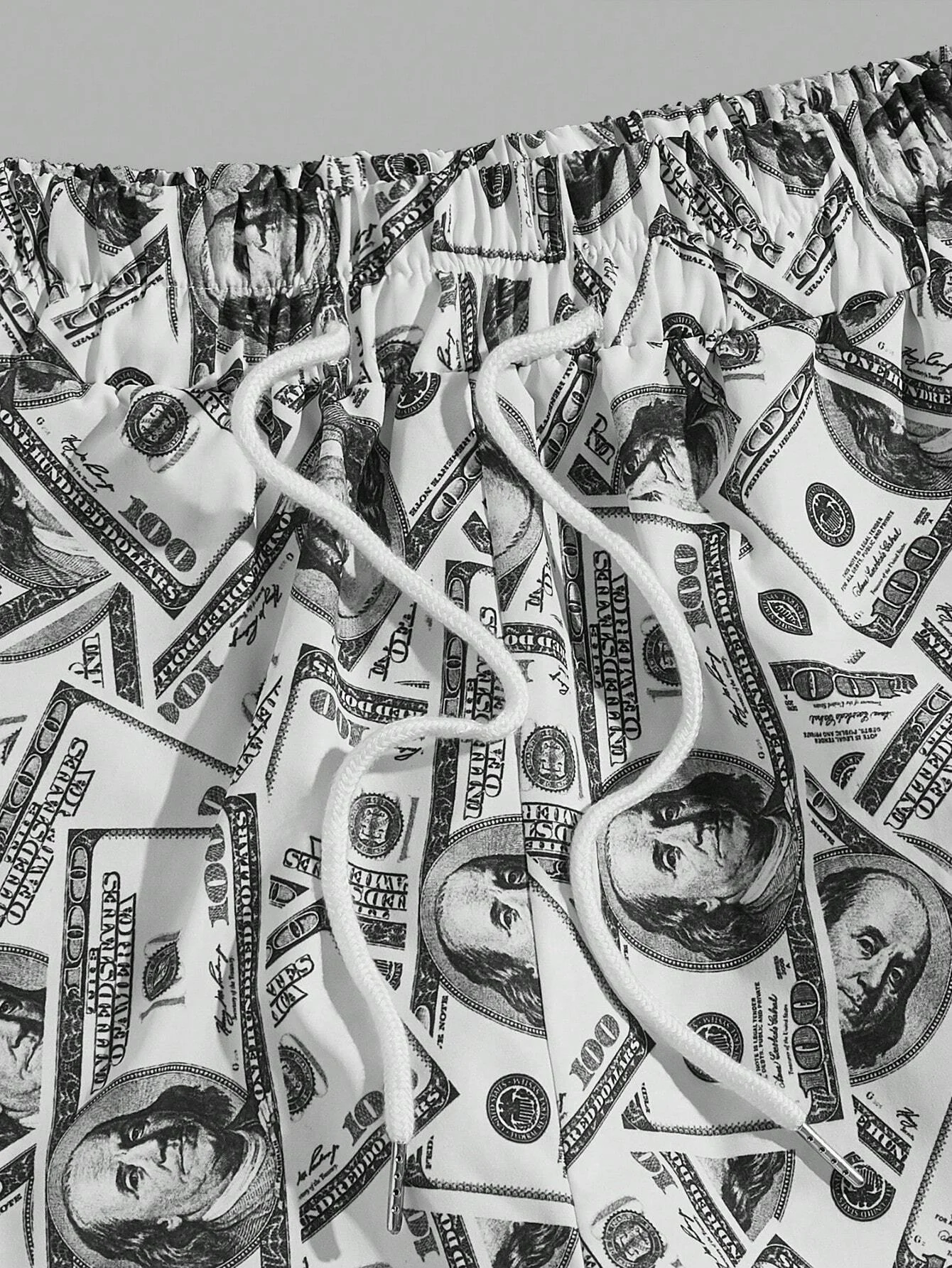 Funny Men's Beach Shorts Summer New Hawaii Dollar Drawstring Men's swim Trunks Elastic Waist 3D Print Gradient Breathable Shorts